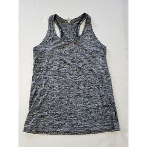 Under‎ Armour Women's HeatGear Armour Racer Tank, Black/ Grey- Size XS